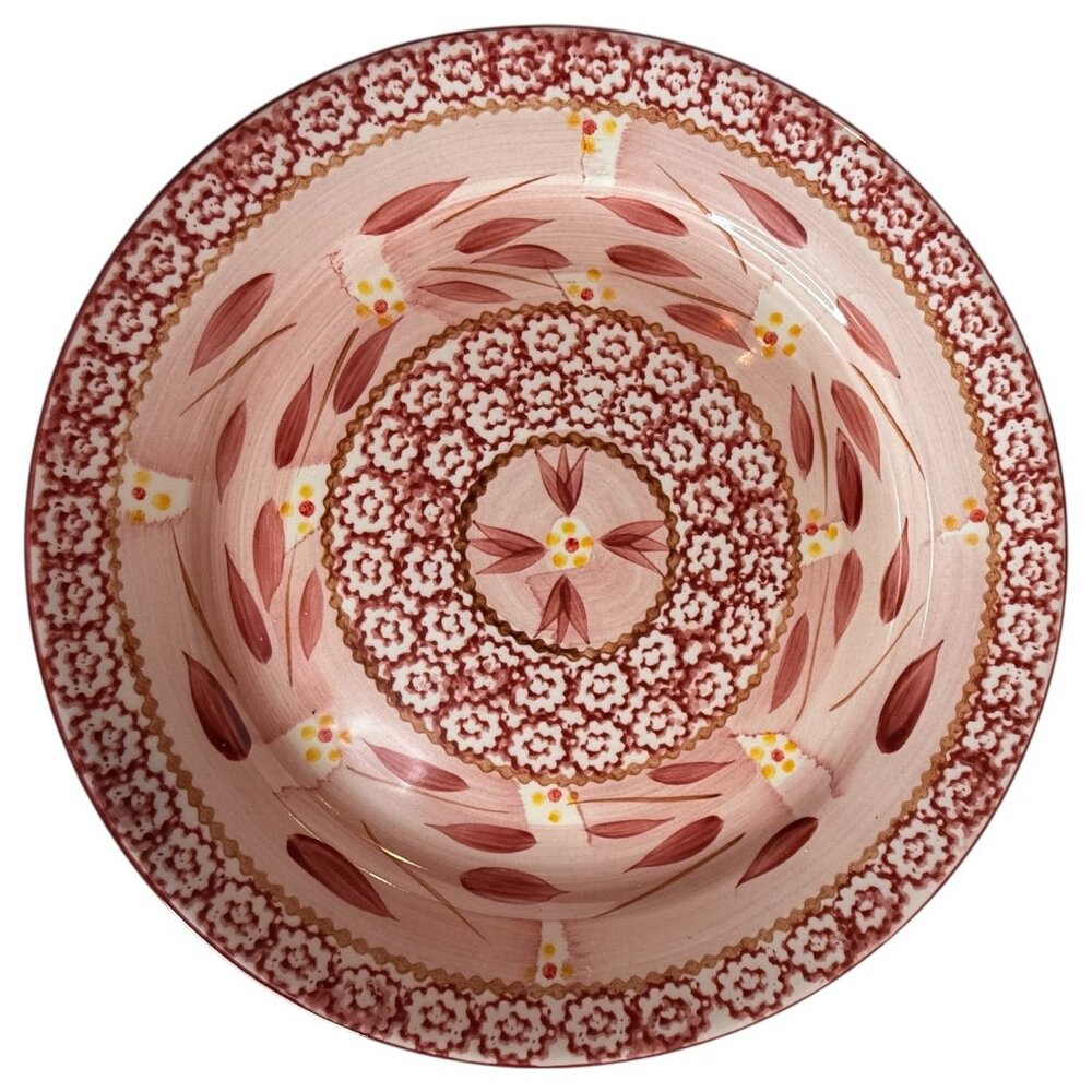 TempTations By Tara Old World Collection Cranberry Salad Plates 8" Set Of 4 Red - Picture 6 of 10